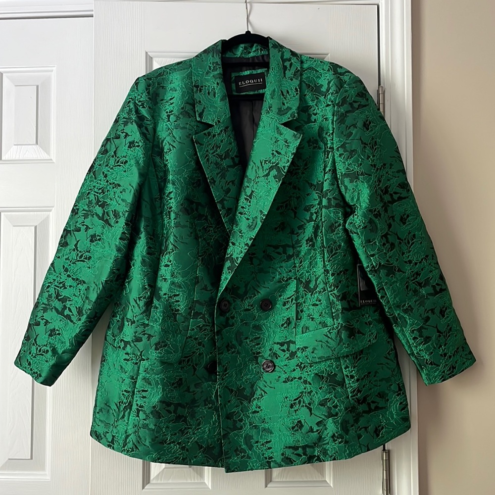 Emerald Green Baroque Blazer